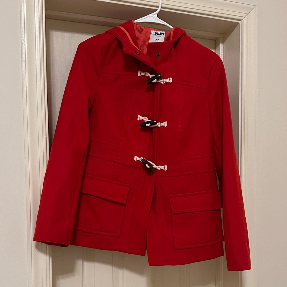 Old Navy Women's Vibrant Red Utility Jacket